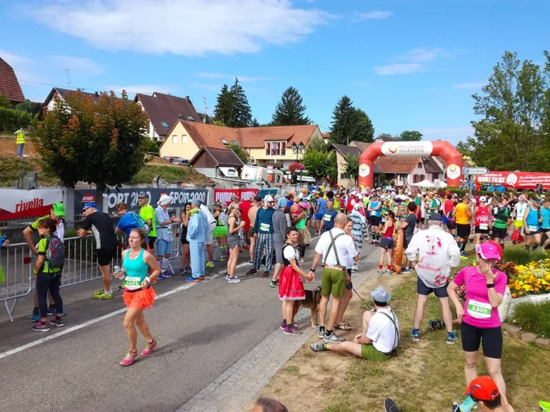 ligne de départ du semi-marathon